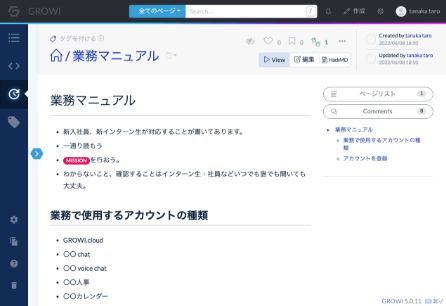 業務マニュアルの作成