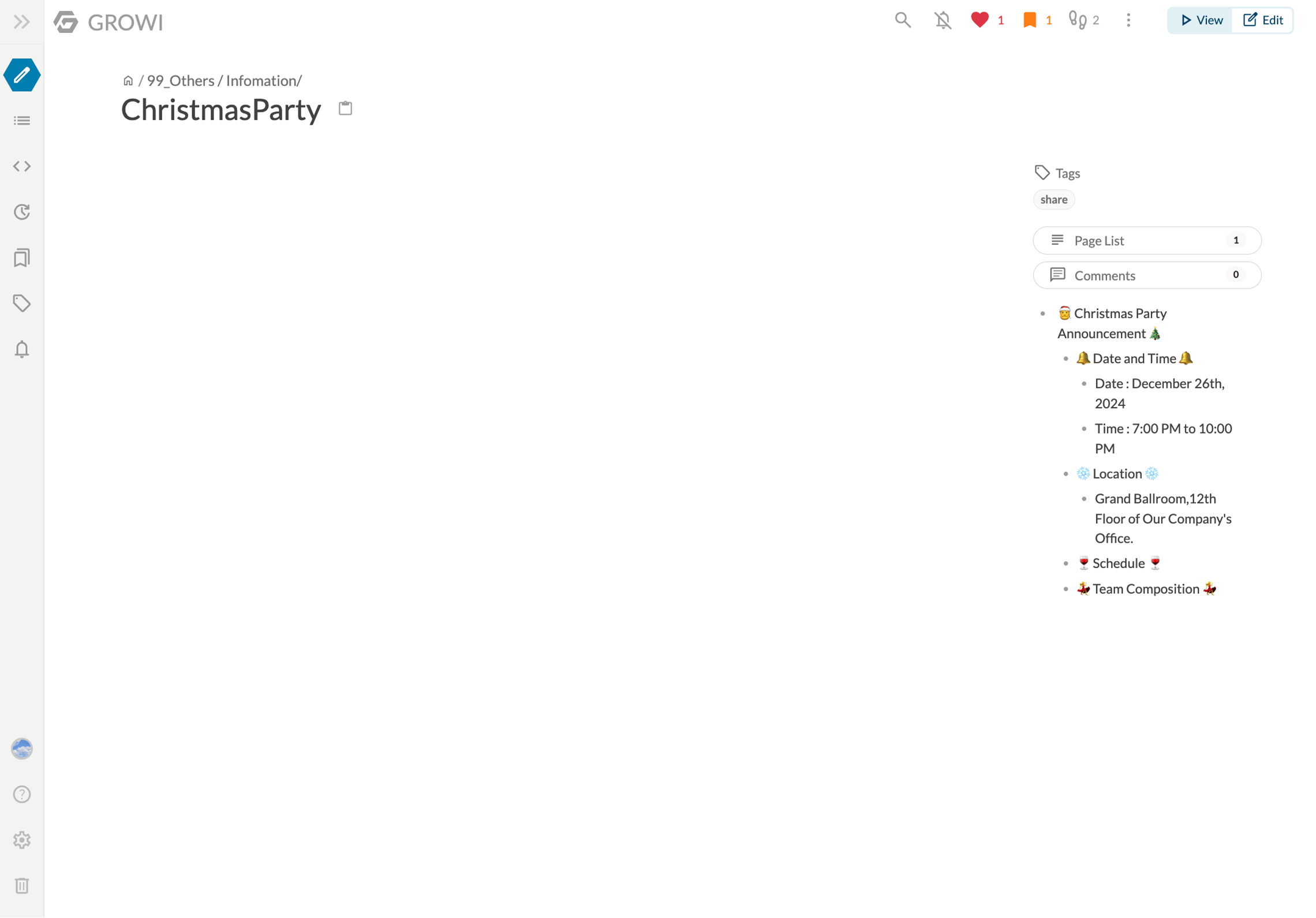 In-page navigation bar image
